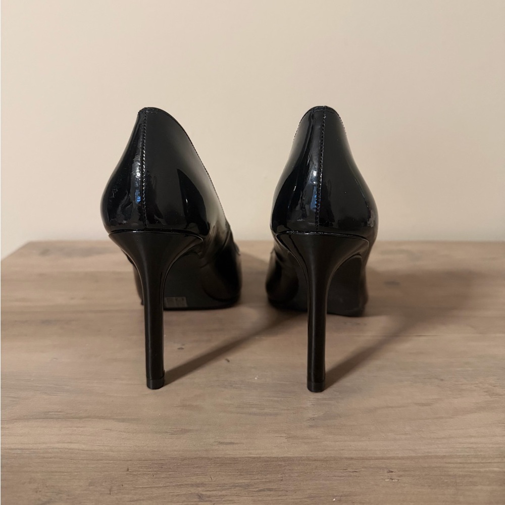 Stuart Weitzman New Leigh 95 Patent Leather Pumps Heels Black Women’s Size 5 - Picture 10 of 10